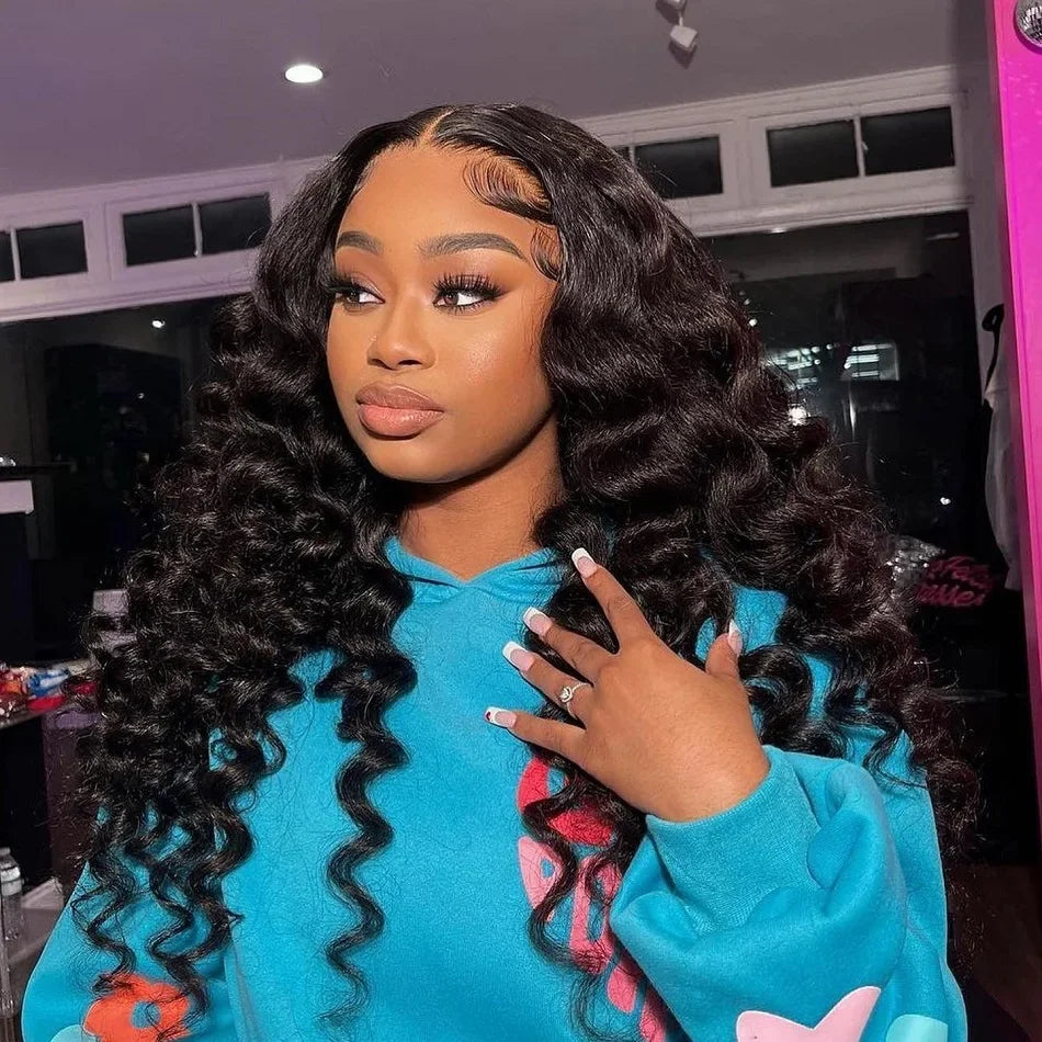 30 40 Inch Loose Deep Wave 13x6 HD Lace Frontal Human Hair Wig Transparent Curly 13x4 360 Human Hair Lace Front Wigs For Women