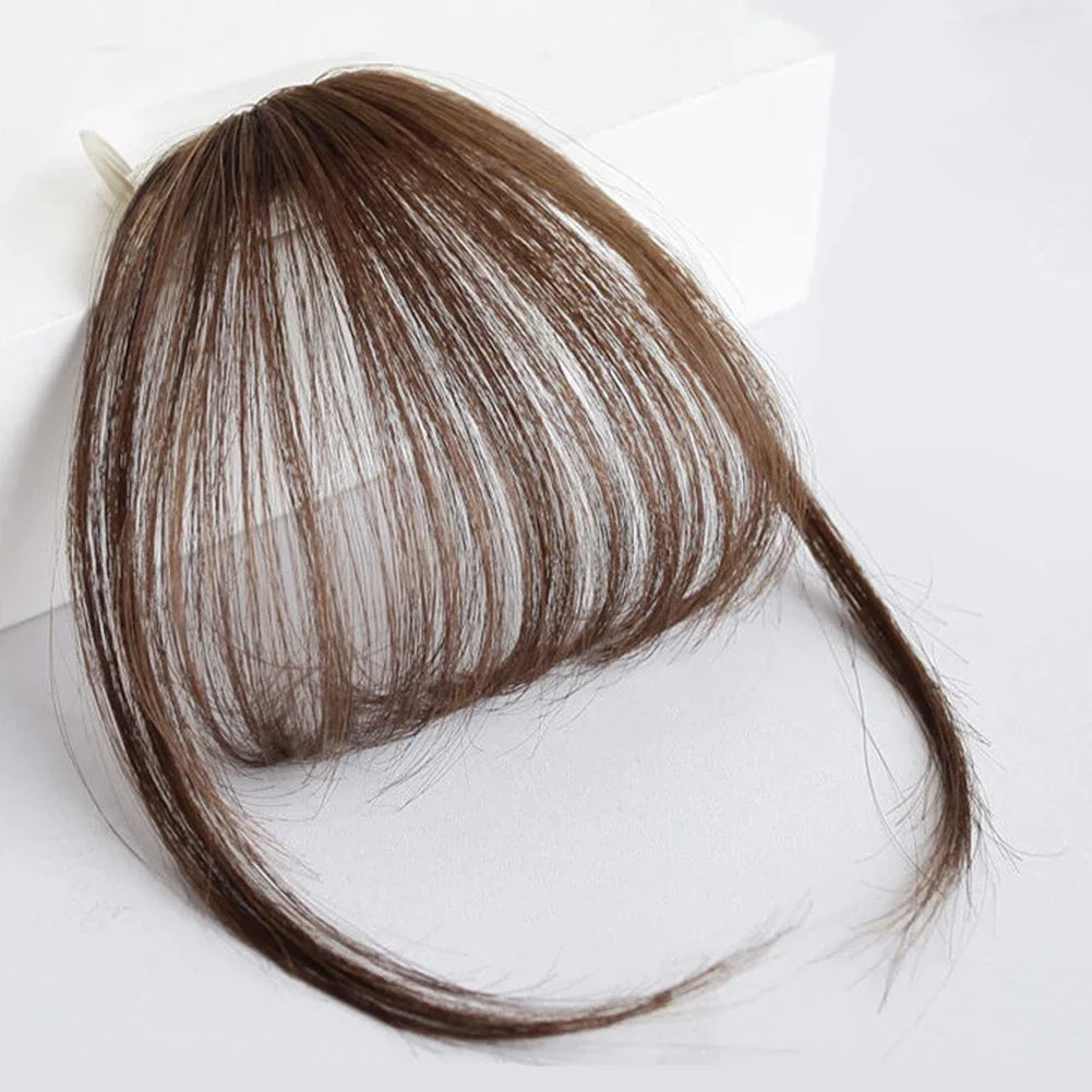 Fake Air Bangs Hair Clip-In Extension Synthetic Hair Fake Fringe Natural False Hairpiece Women Clip in Bangs Hair Styling Tools