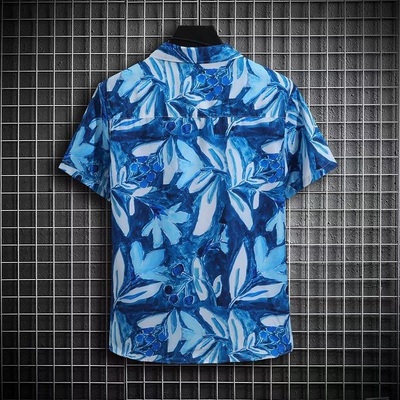 Men's Summer Niche Design Loose Plus Size Casual Shirt