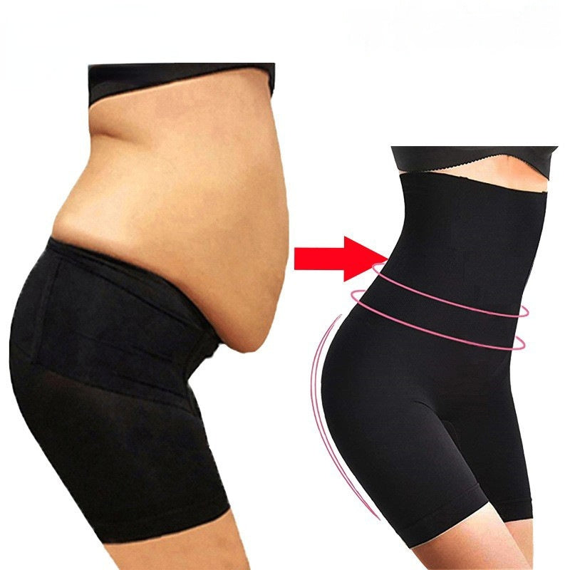 High Waist Seamless Belt Steel Rib Plus Size Boxer Sports Base Corset Shaping Pants
