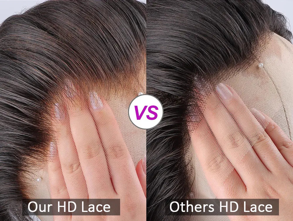 250 Density Invisible Strap 360 HD Full Lace Glueless Wig Deep Wave Frontal Wig Human Hair 30 Inch Water Wave Lace Front Wig