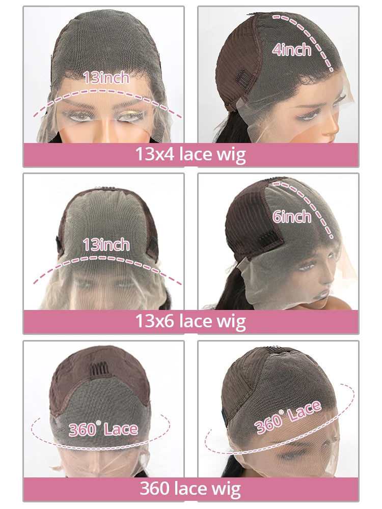 30 40 Inch Loose Deep Wave 13x6 HD Lace Frontal Human Hair Wig Transparent Curly 13x4 360 Human Hair Lace Front Wigs For Women