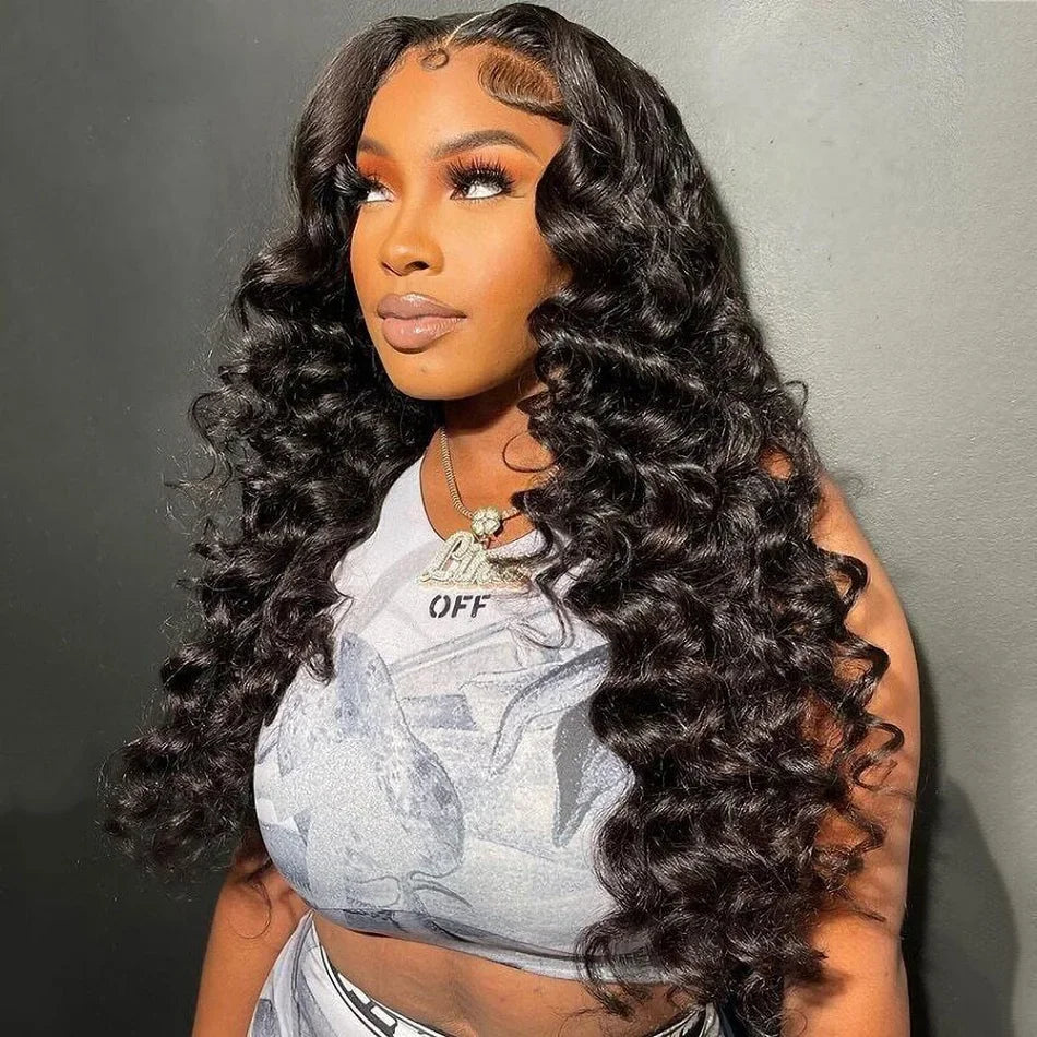30 40 Inch Loose Deep Wave 13x6 HD Lace Frontal Human Hair Wig Transparent Curly 13x4 360 Human Hair Lace Front Wigs For Women