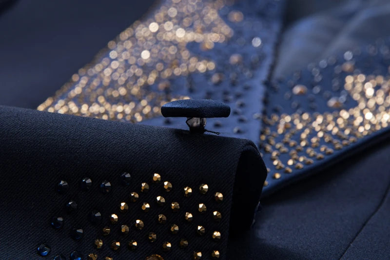 2024 High-grade Light Luxury Mens Suits Set 3 Pieces, Wedding Host Banquet Performance Party Blazer Dress with Pants Vest, S-3XL