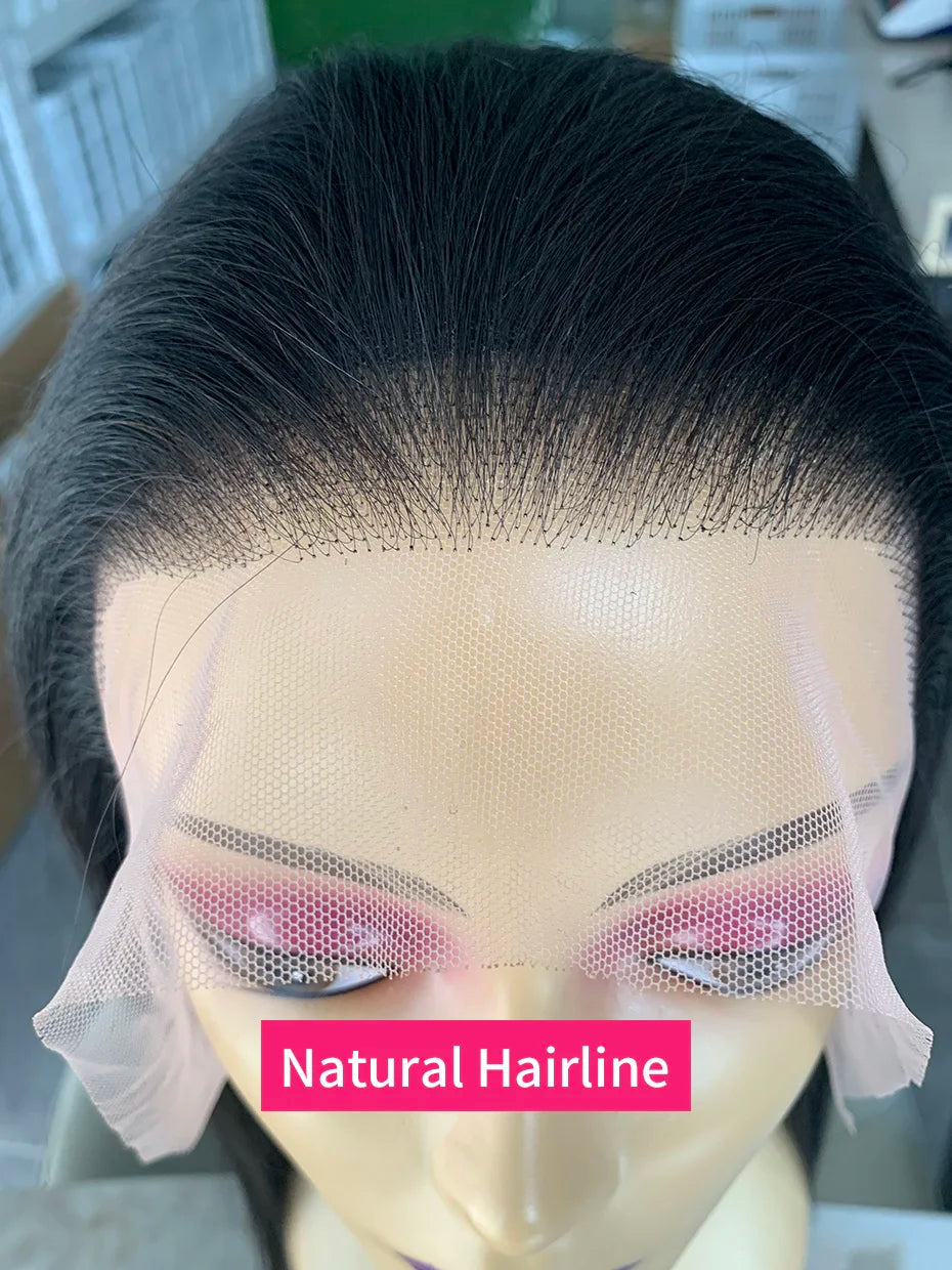 Raw Hair Vietnamese 250 Density 100 Human Hair Lace Frontal Wigs Straight Natural Black 13x6 Bob Wig Lace Front Human Hair Wigs