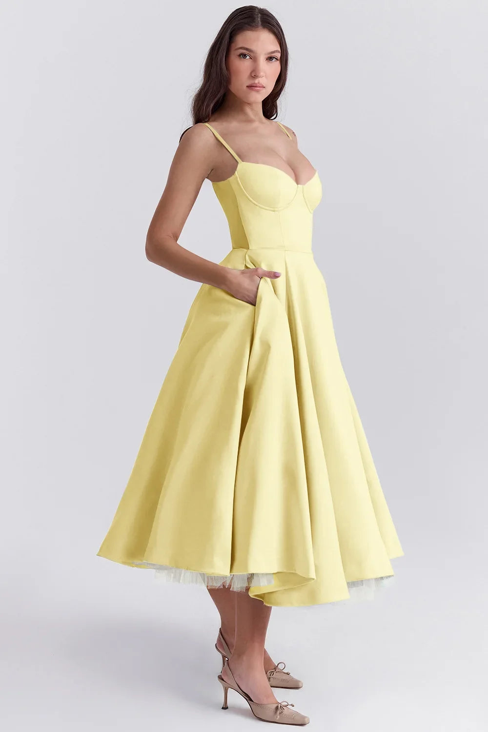 Women Elegant Temperament A-Line Long  European And American Dress Princess Dress 2025 New Arrival