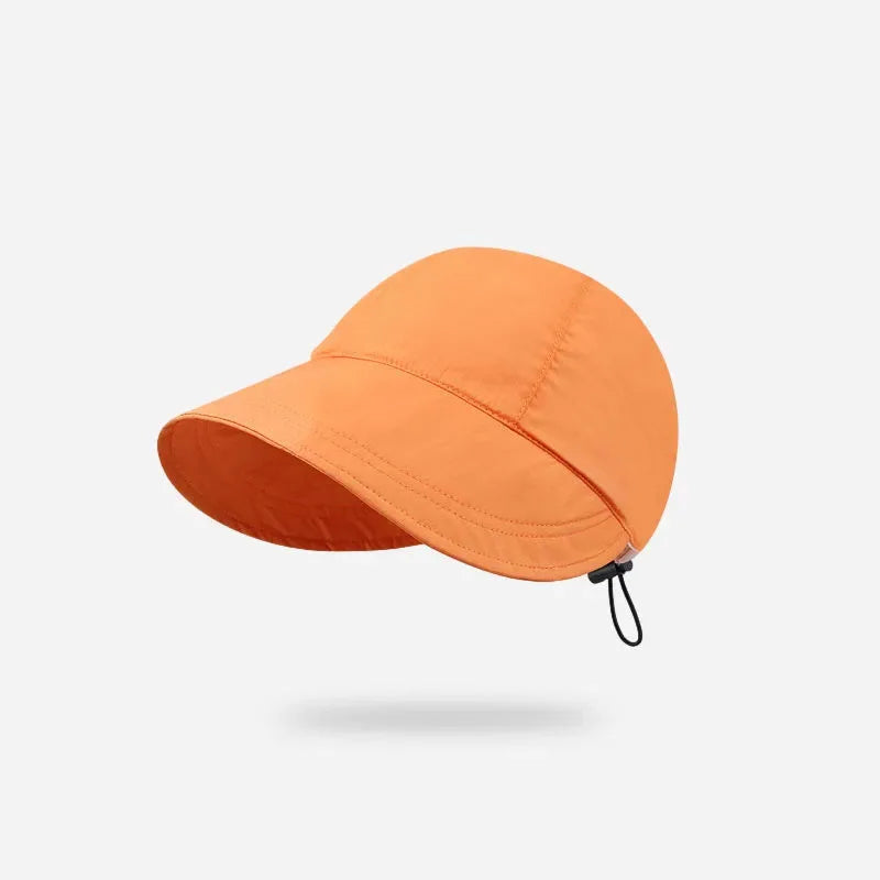 Foldable Sunhat Summer Outdoor Beach Fisherman Hat Sunscreen Protection Cap Adjustable Cotton Wide Brim Bucket Caps for Women