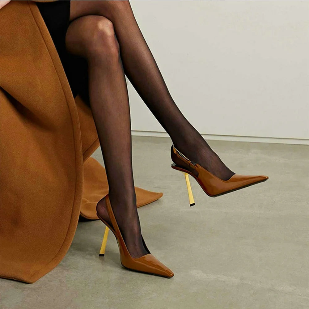 DoraTasia Sexy Pointed Toe Thin Heel High Ankle Buckle woman's Sandals Fashion Concise Solid Color Summer Party Ladies Shoes