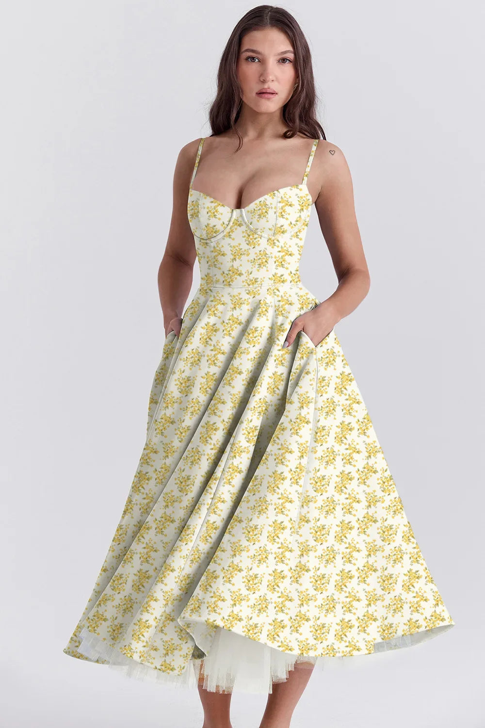 Women Elegant Temperament A-Line Long  European And American Dress Princess Dress 2025 New Arrival