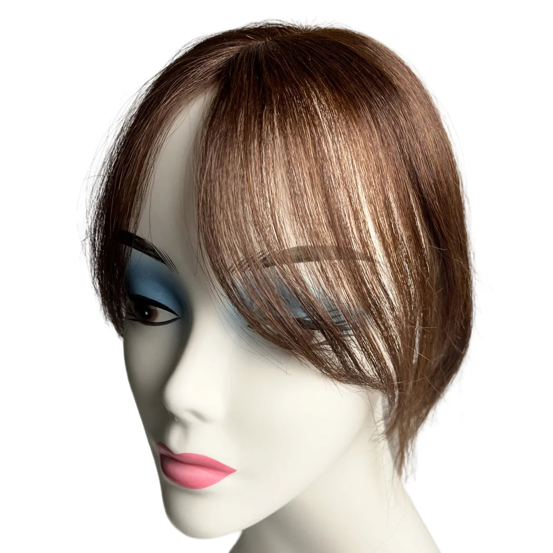 Natural Human Hair Bangs for Women 100% Real Human Hair Fringe Clips in Extensions Korean Side Bangs False Bangs