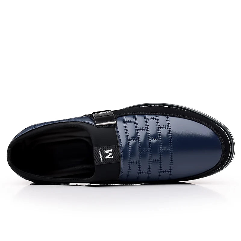 Men Business Casual Shoes Slip-on PU Leather Shoes Plus Size Formal Sneakers for Men Wedding Party Office Oxfords Dress Shoes