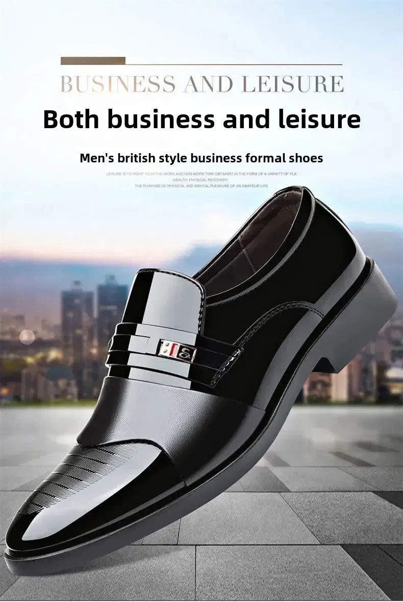 Luxury Men's Dress Shoes Elegant Mens Wedding Party High Quality Dress Shoes Social Man Dress Shoes Round Toe Office Men Loafers