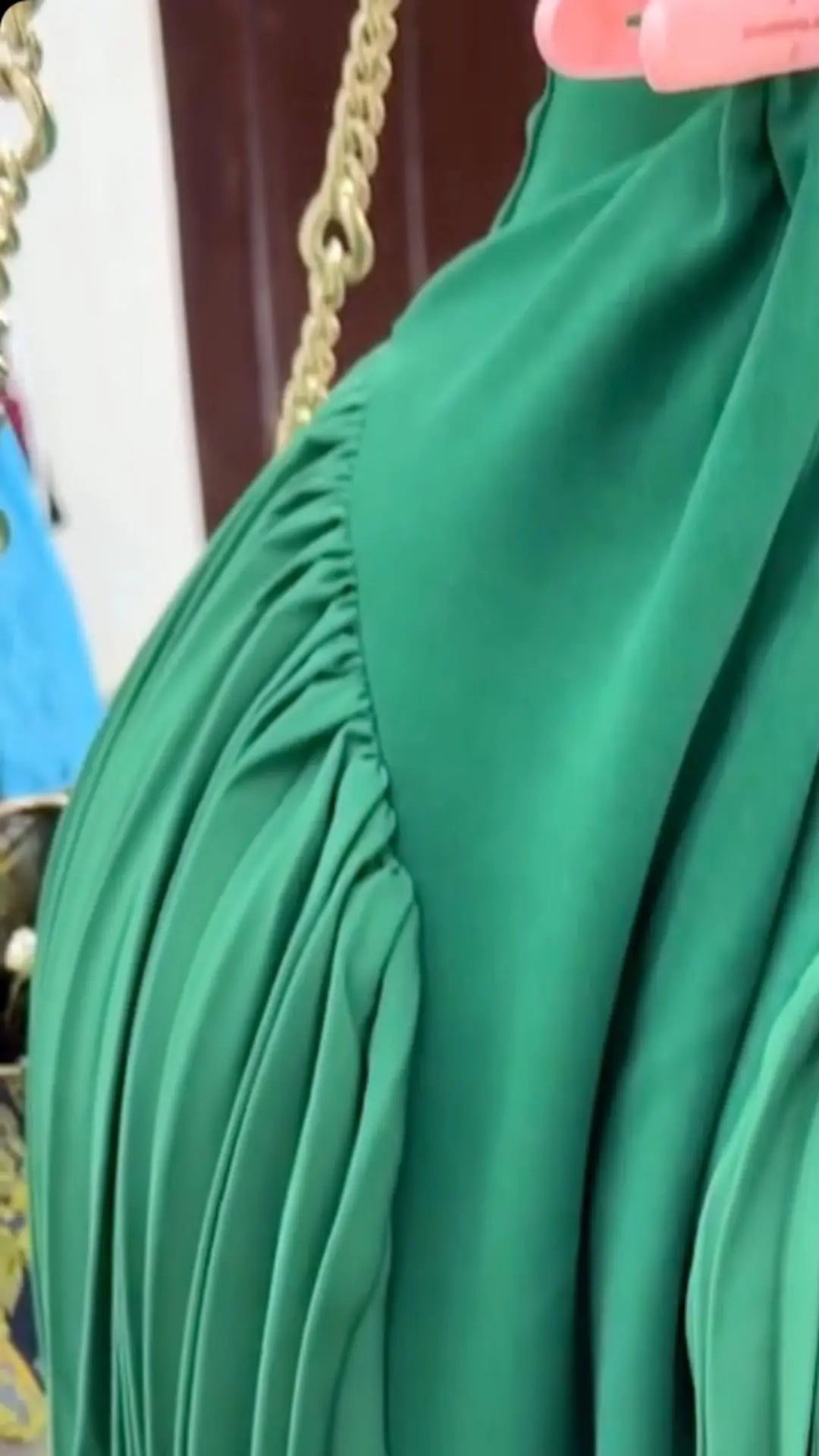 CM.YAYA 2025 Summer Elegant Sleeveless Sweet V-Neck Floor-Length Long Women Dress Beach Party Evening Sexy Pleated Dresses