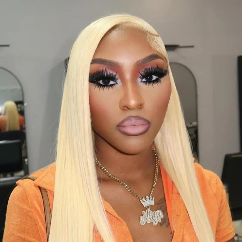 220 Density 30 Inch 613 HD Lace Frontal Wig 13x6 Blonde Human Hair Wigs Straight Transparent Lace Brazilian Remy Women Daily Use