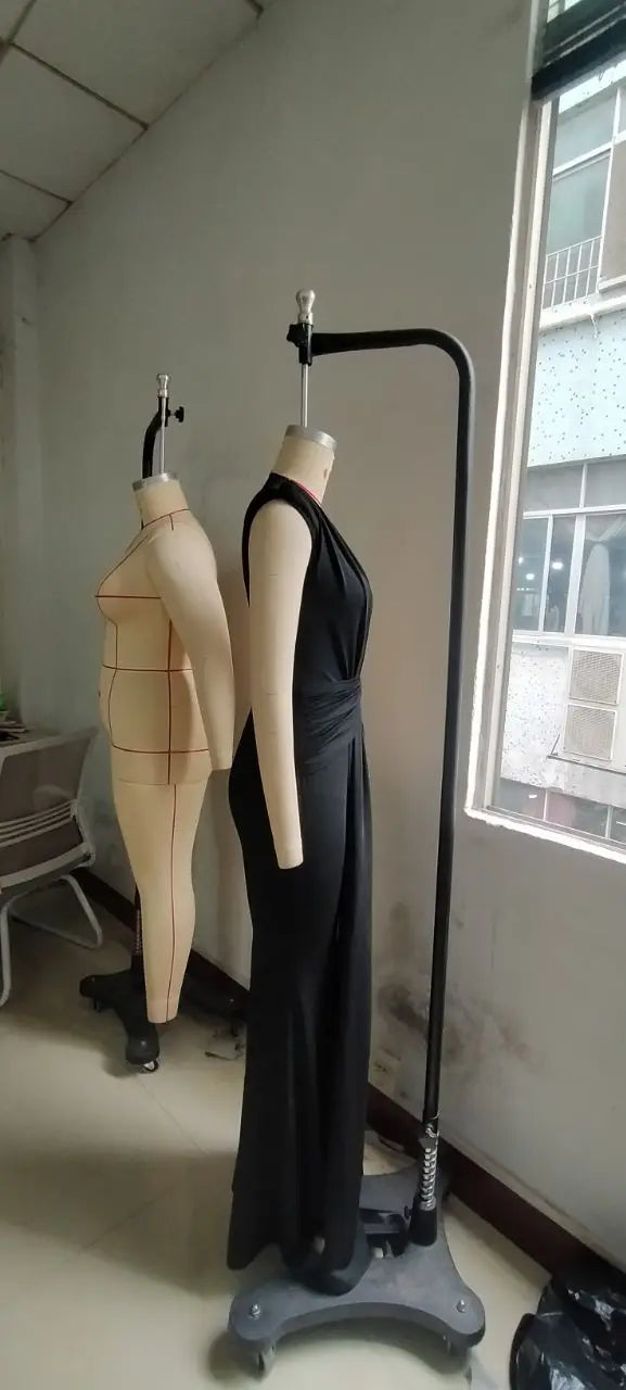 Dress Women Long Dresses Deep V Neck Sleeveless Solid Slim Fit Tight Waist Sexy Elegant Splice Hip Wrap Temperament Vestidos