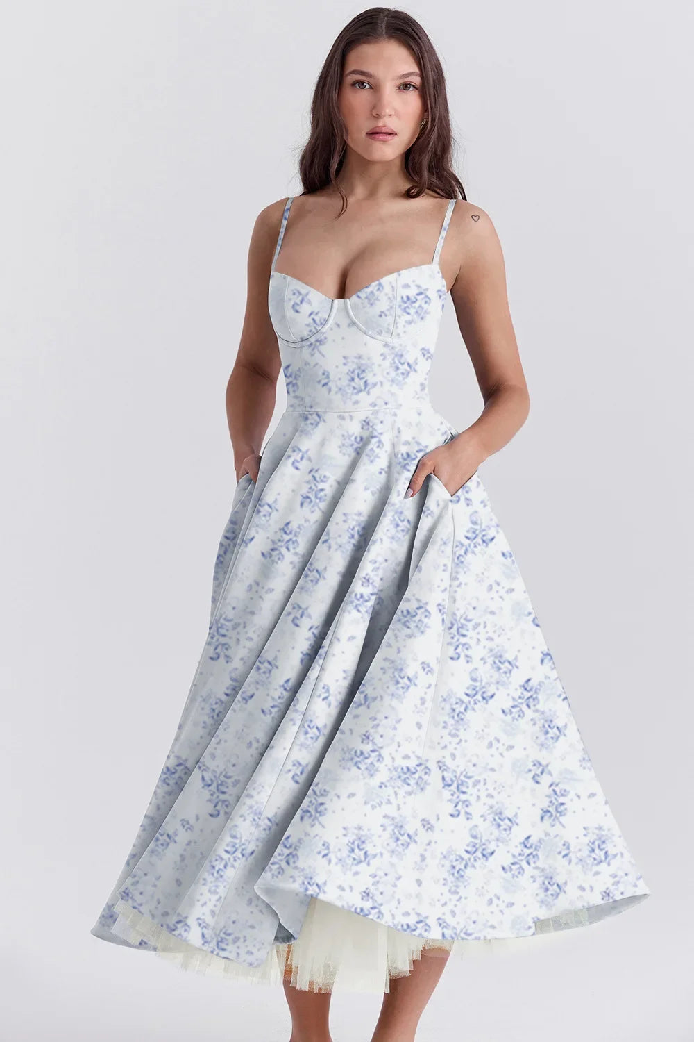 Women Elegant Temperament A-Line Long  European And American Dress Princess Dress 2025 New Arrival