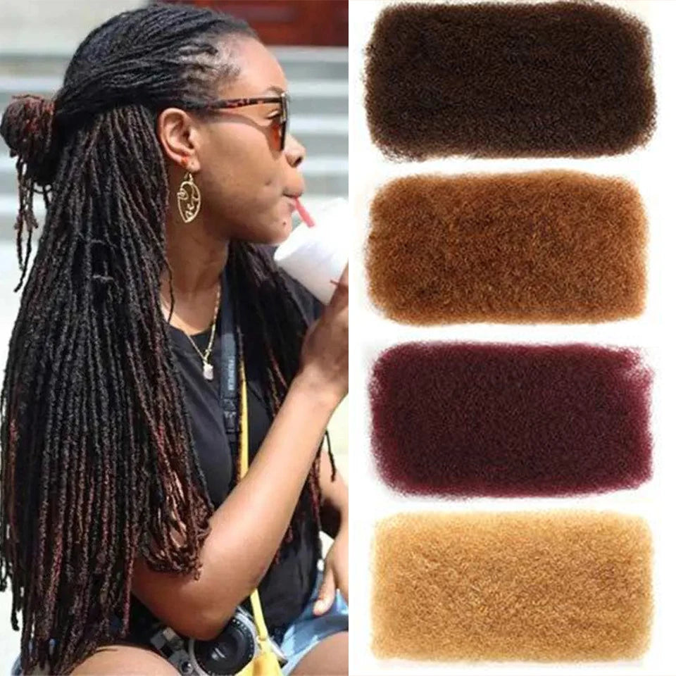 Afro Kinky Bulk Braiding Hair Extensions – Rebecca Fashion Lightweight, Natural Colors for African Braids & Casual Wear