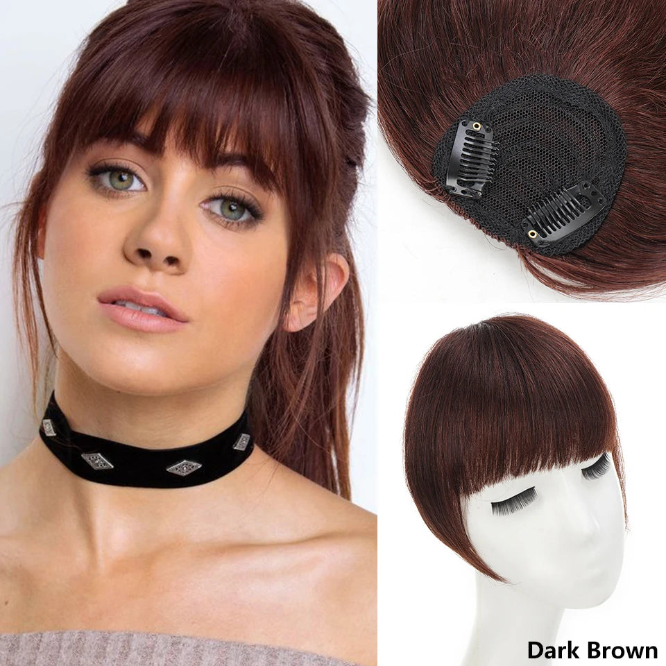 LUPU Synthetic Side Bangs Hair Extensions Clip In Side Bangs Fake Fringe Hairpiece High Temperature Black Blonde False Hair