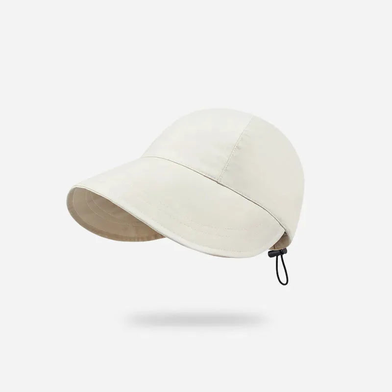 Foldable Sunhat Summer Outdoor Beach Fisherman Hat Sunscreen Protection Cap Adjustable Cotton Wide Brim Bucket Caps for Women