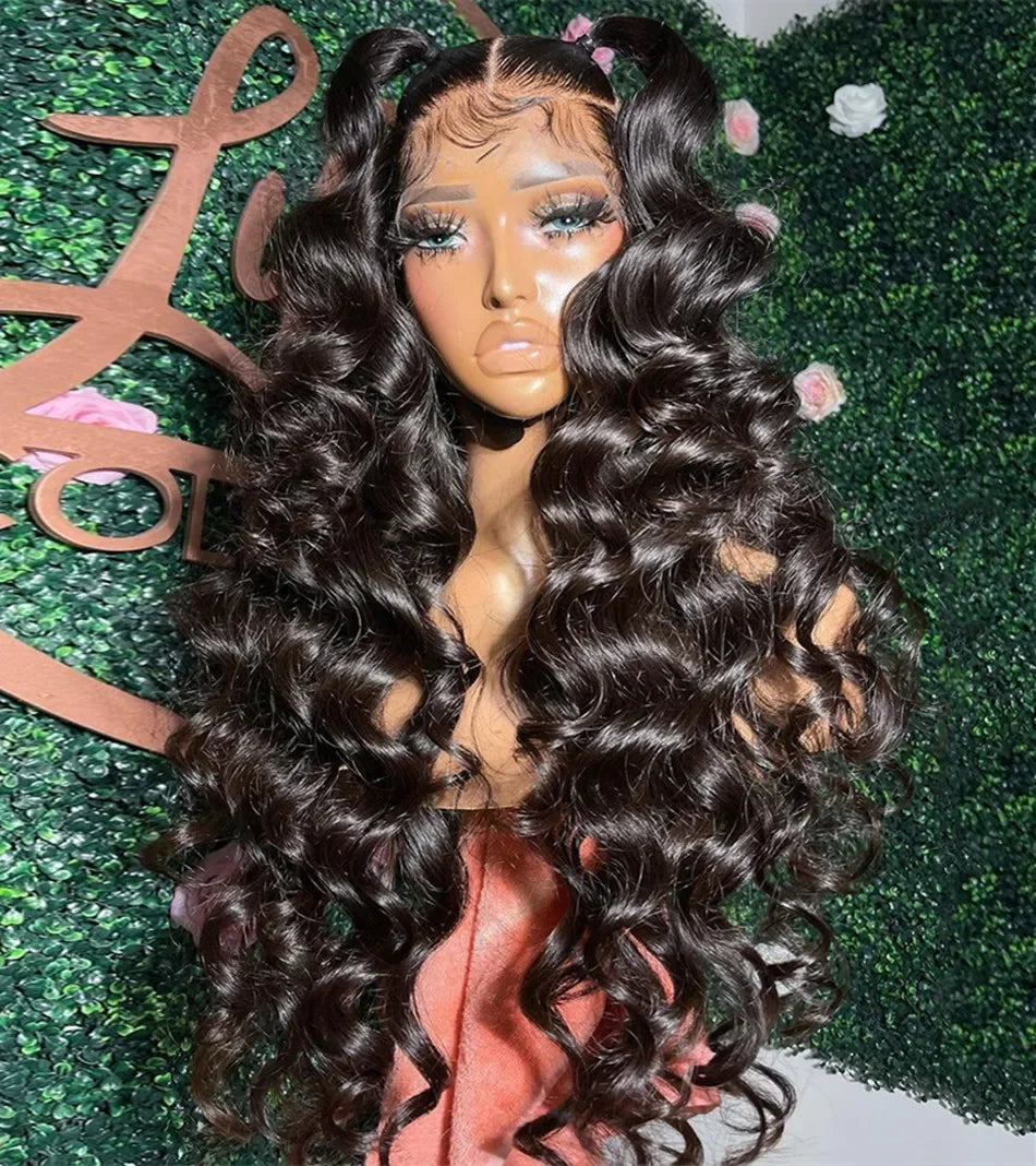 30 40 Inch Loose Deep Wave 13x6 HD Lace Frontal Human Hair Wig Transparent Curly 13x4 360 Human Hair Lace Front Wigs For Women