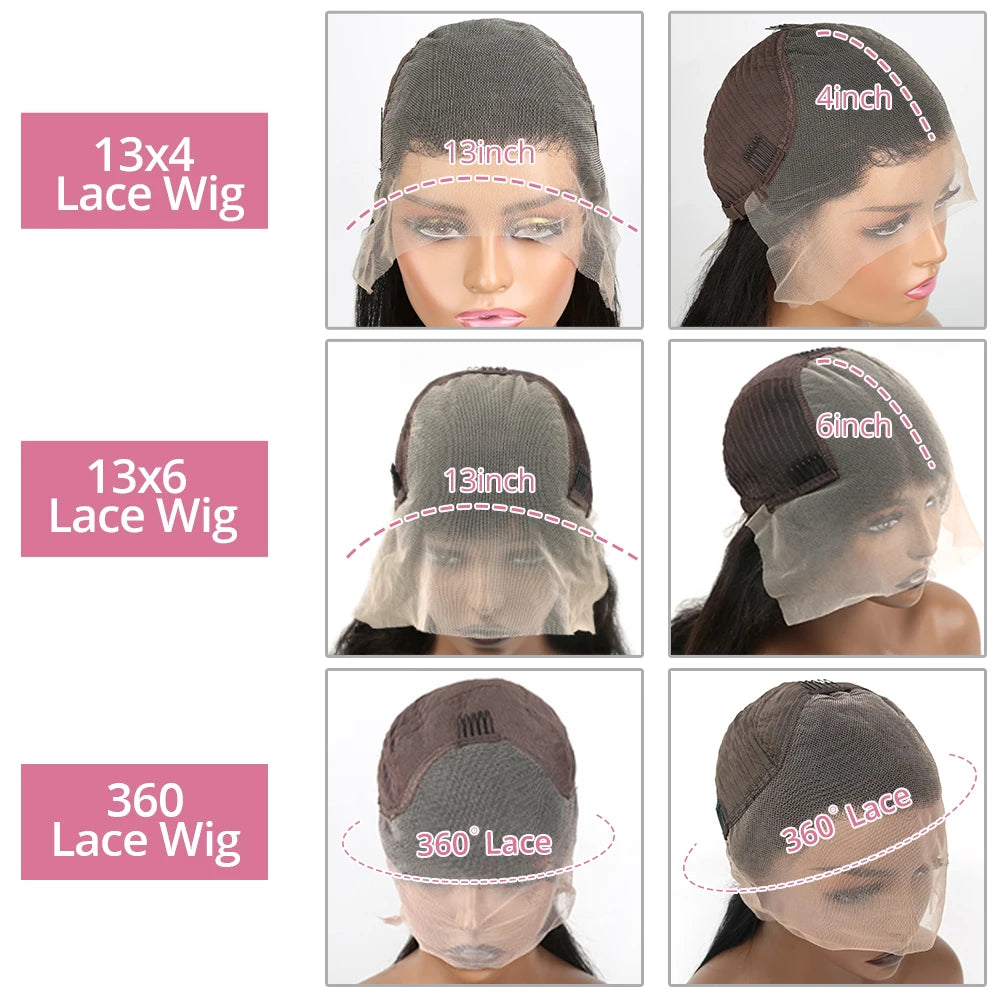 30 40 Inch Loose Deep Wave 13x6 HD Lace Frontal Human Hair Wig Transparent Curly 13x4 360 Human Hair Lace Front Wigs For Women