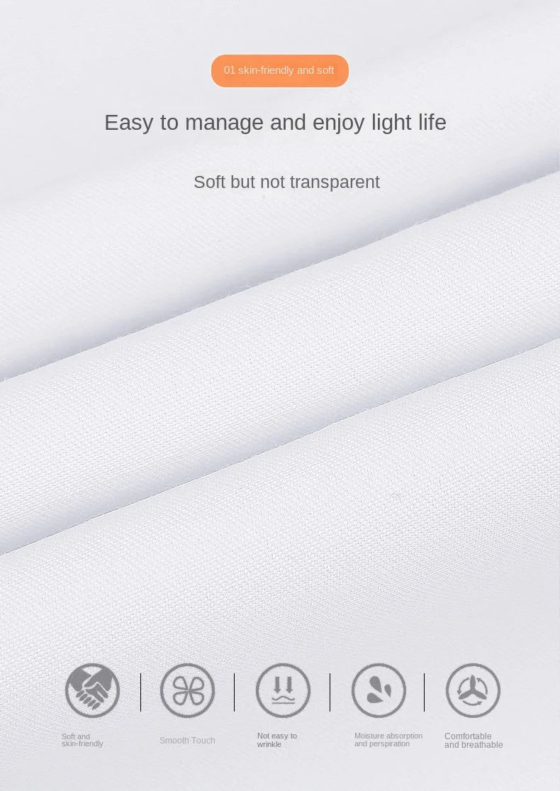 New Men's Slim-fit White Shirt High-quality Short-sleeved Popular Clothing High-end Long-sleeved Casual Suit Wedding Dress Shirt