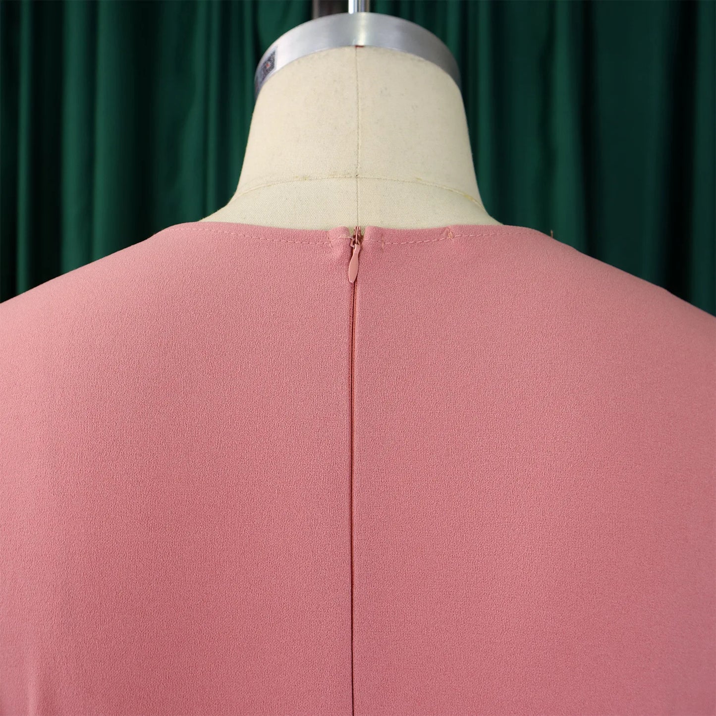 Pleated Dress Women Sexy Dresses White Round Neck Slim Sheath Work High Waist Hip Wrap Elegant Bodycon Mid Length Vestidos