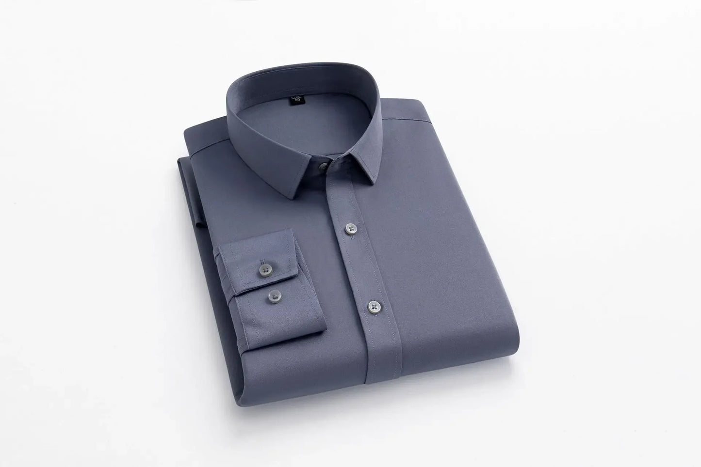 Men's long sleeved elastic shirt, non ironing business dress, professional work attire, stand up collar shirt  men shirts