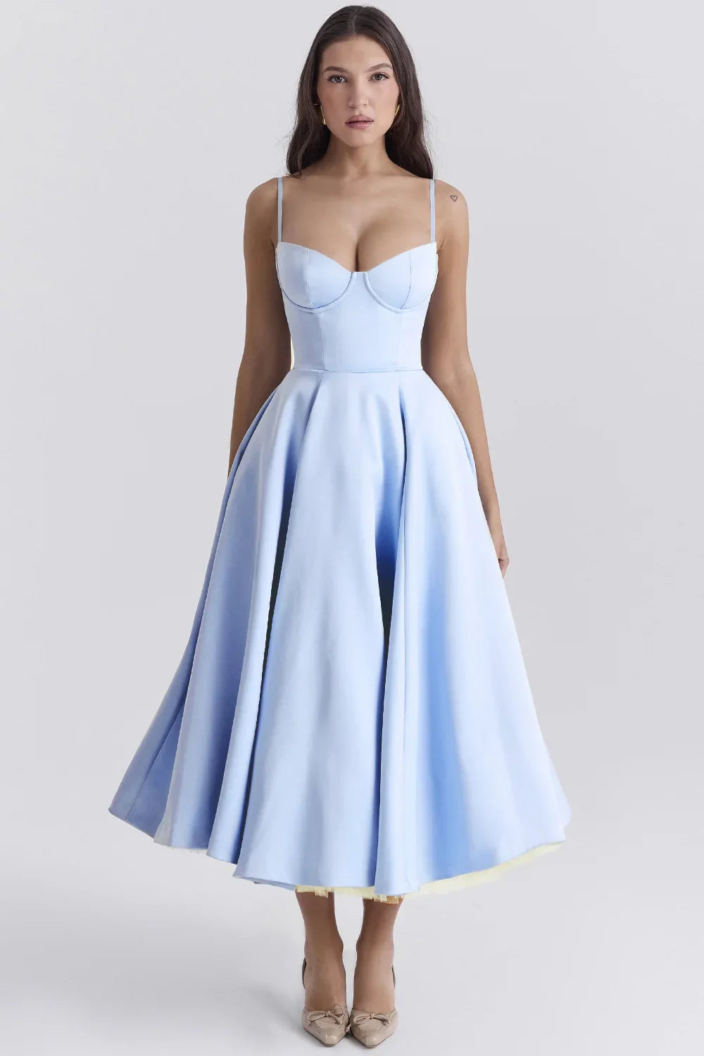 Women Elegant Temperament A-Line Long  European And American Dress Princess Dress 2025 New Arrival