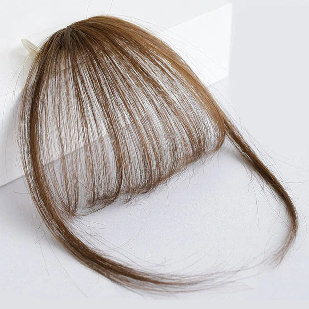 Fake Air Bangs Hair Clip-In Extension Synthetic Hair Fake Fringe Natural False Hairpiece Women Clip in Bangs Hair Styling Tools