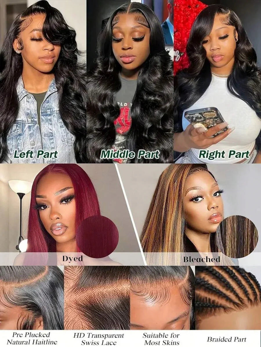 30 40 Inch Body Wave 13x6 Hd Lace Frontal Wigs High Density 13x4 Lace Front Wig Black Human Hair Women Brazilian Wigs On Sale