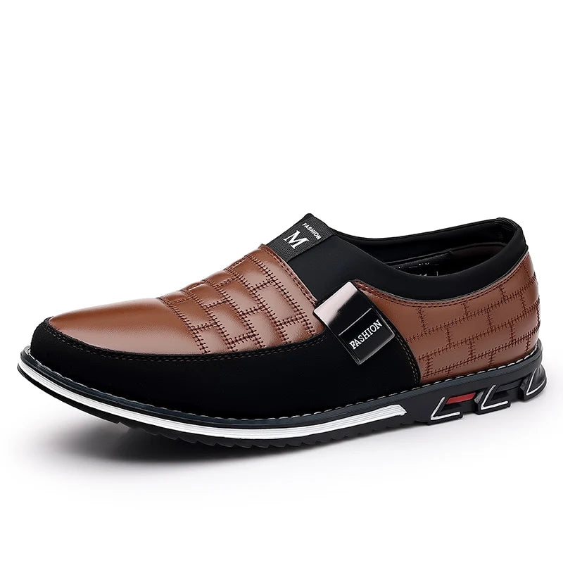 Men Business Casual Shoes Slip-on PU Leather Shoes Plus Size Formal Sneakers for Men Wedding Party Office Oxfords Dress Shoes