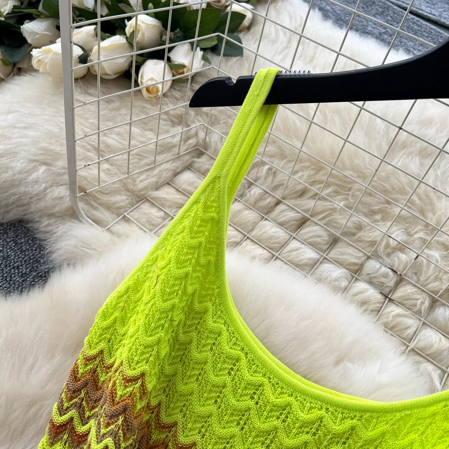 FAGADOER Summer Fashion Knitting Bodycon Maxi Dress Women Rainbow Color Spaghetti Strap Long Dress Female Streetwear Vestidos