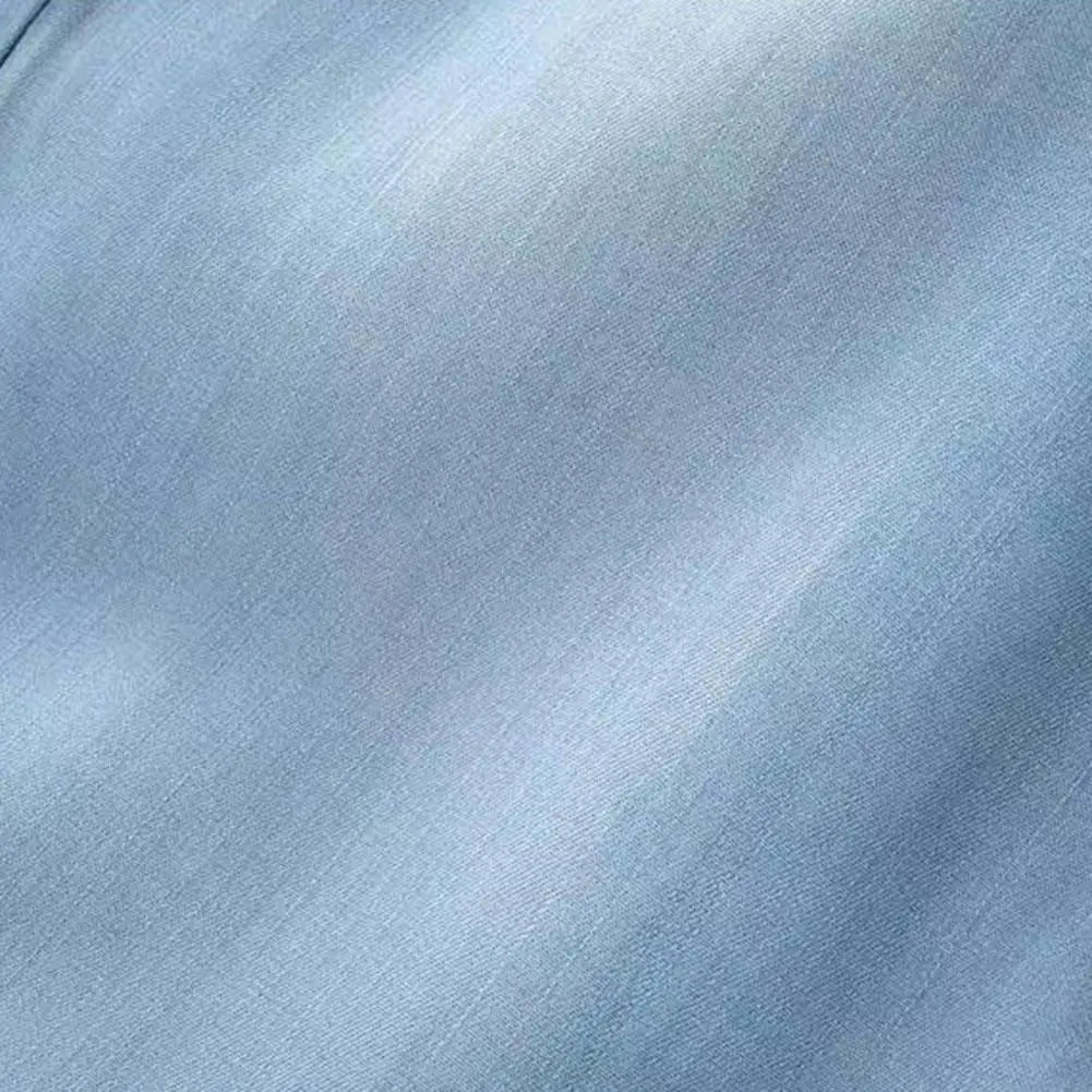 Summer Thin Ice Silk Jeans Women Elastic High Waist Drawstring Harem Pants Loose All-matched Beam Leg Nine Points Denim Pants