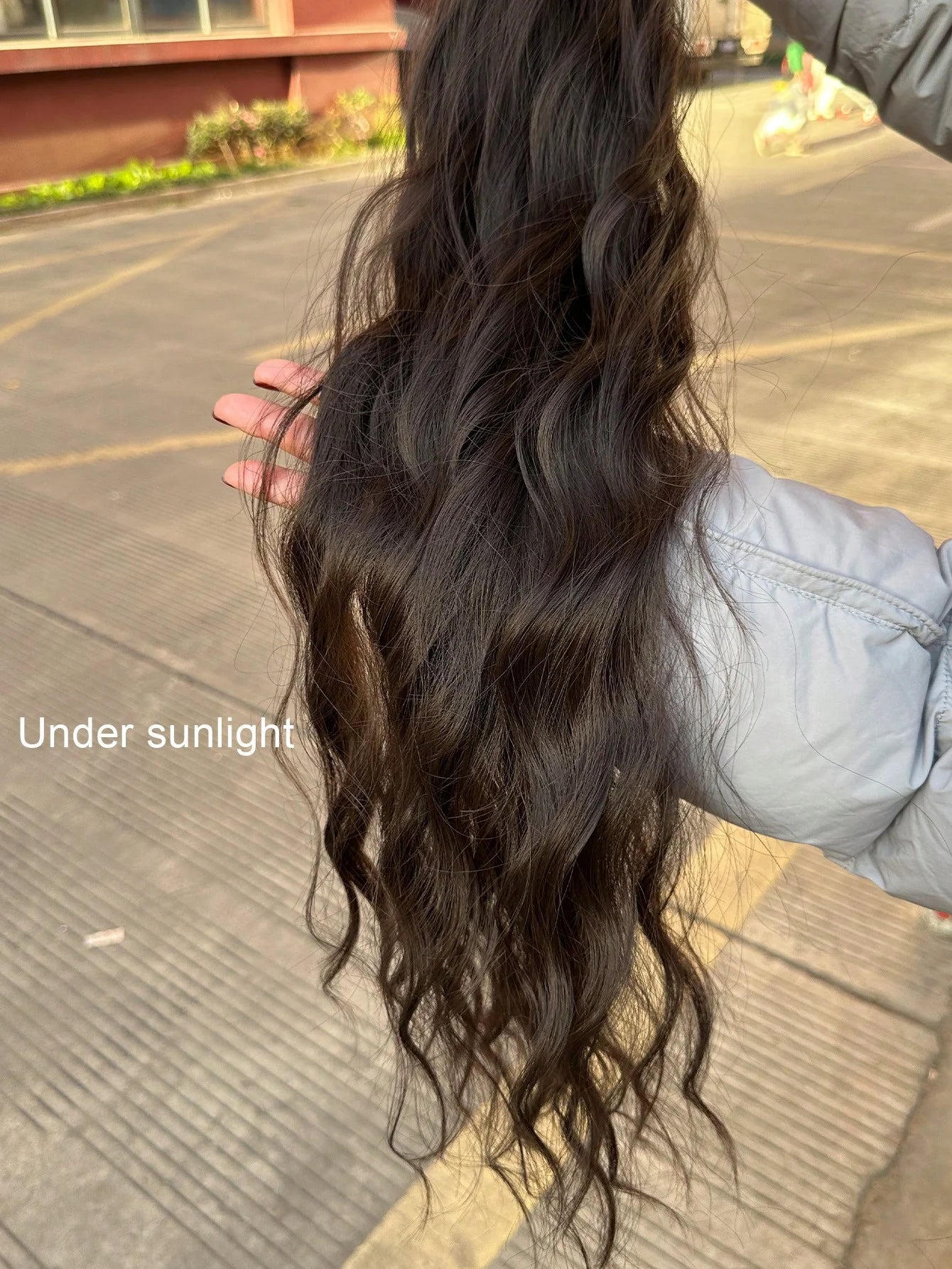 Synthetic  32”Claw Ponytail Extension Straight Hair Water Wave Clip In Hair Extensions Soft Natural Multi-Gift Preference