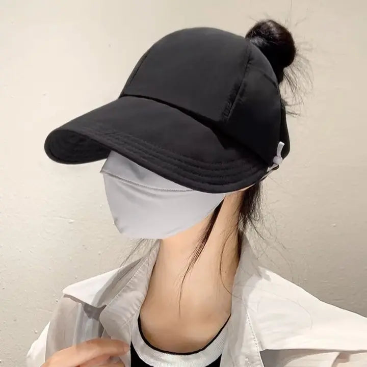 Foldable Sunhat Summer Outdoor Beach Fisherman Hat Sunscreen Protection Cap Adjustable Cotton Wide Brim Bucket Caps for Women