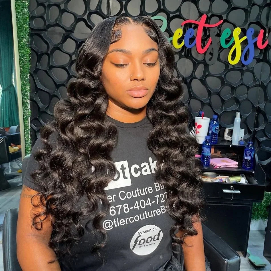 30 40 Inch Loose Deep Wave 13x6 HD Lace Frontal Human Hair Wig Transparent Curly 13x4 360 Human Hair Lace Front Wigs For Women