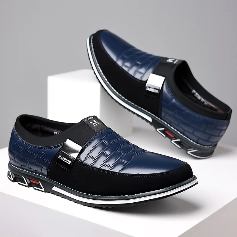 Men Business Casual Shoes Slip-on PU Leather Shoes Plus Size Formal Sneakers for Men Wedding Party Office Oxfords Dress Shoes