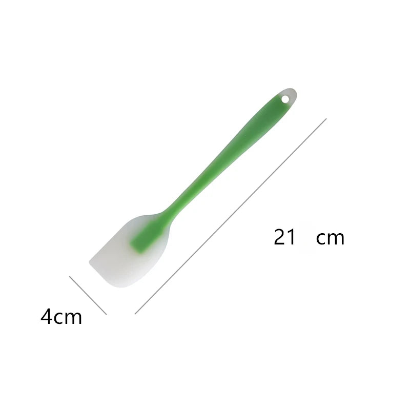 Baking Tools Spatula Integrated High Temperature Cake Cream Silicone Spatula Translucent Head Spatula Baking Tools Kitchen Tools