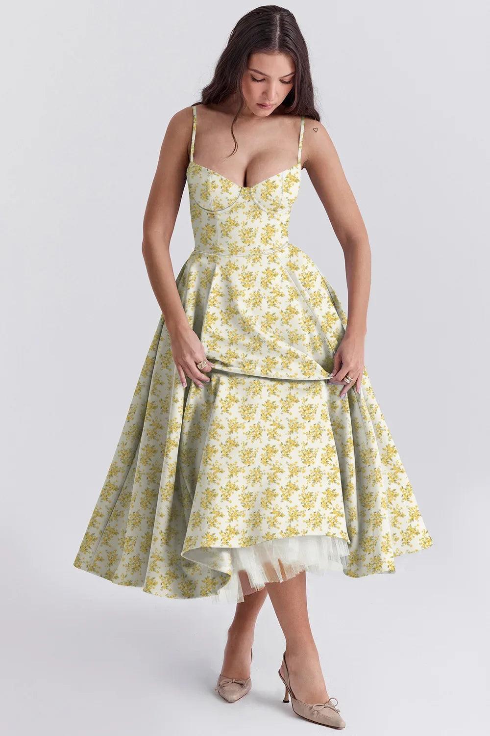 Women Elegant Temperament A-Line Long  European And American Dress Princess Dress 2025 New Arrival