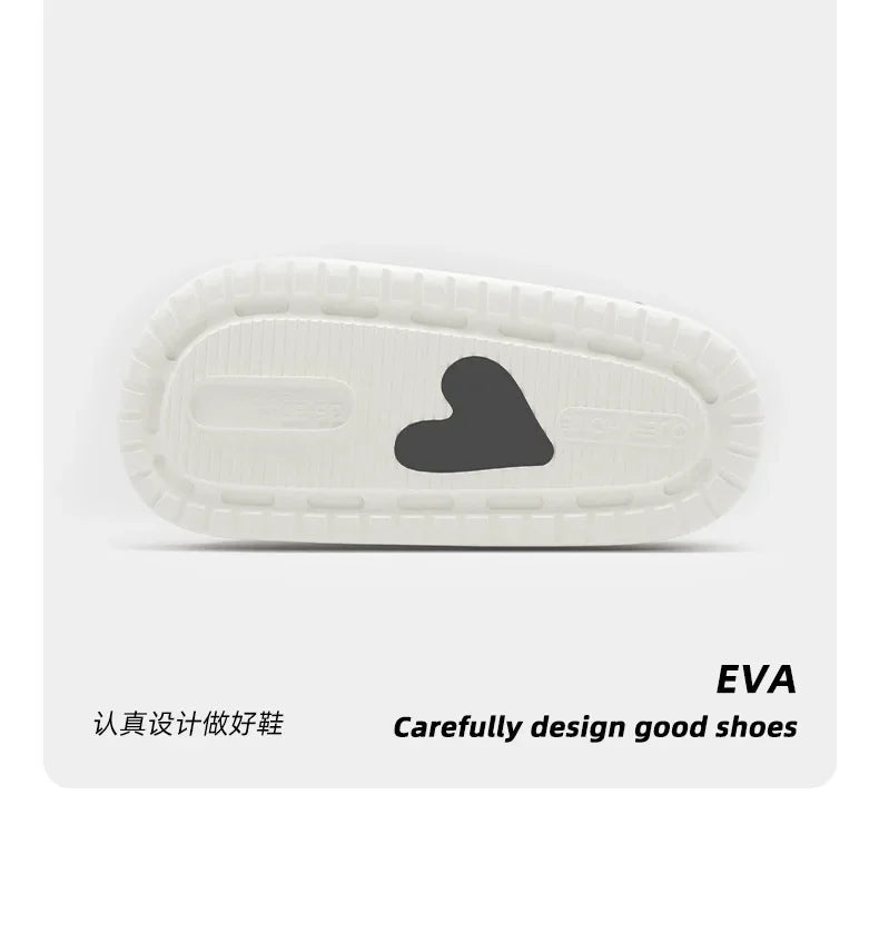 House Slipper Flip Flop Women Love Heart Platform Cloud Outdoor Indoor Summer Soft Sandal Slides Ladies Home Hotel Shoe Flat EVA