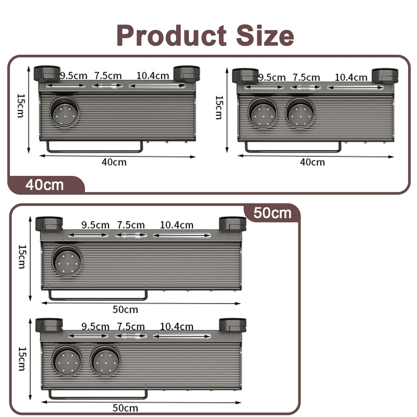 Suction Cup Kitchen Organizer Shelf Wall-mounted Spice Storage Rack Kitchen Knife Holder Wall Seasoning for Chopstick Spoon