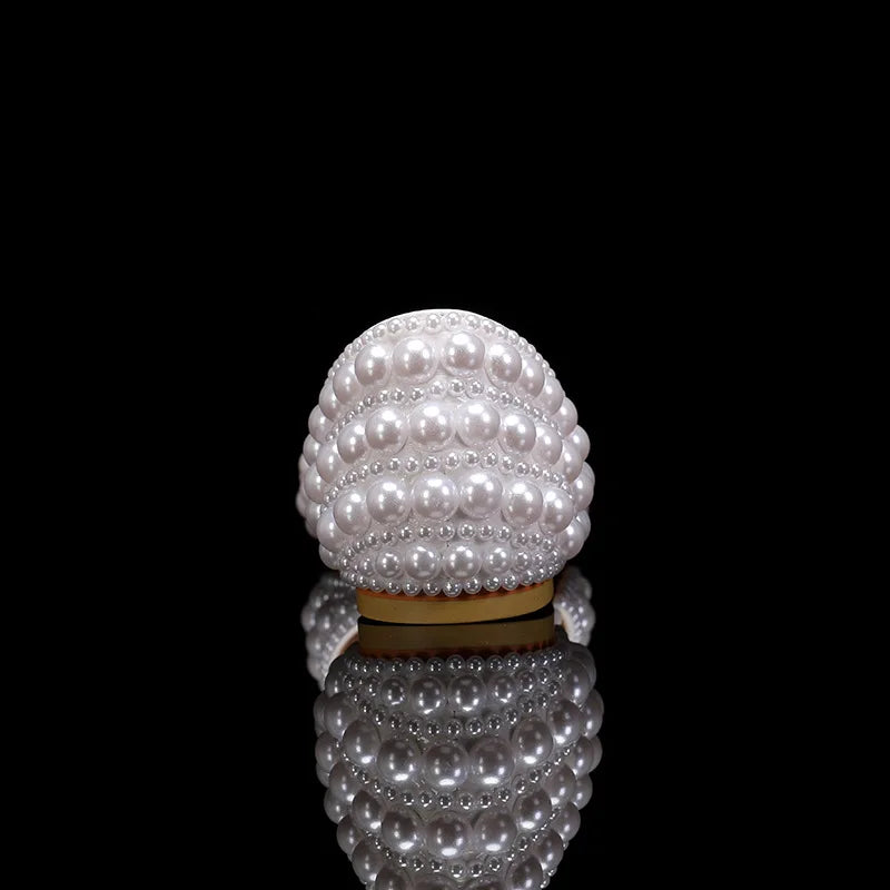 2024 Autumn New Fish Mouth High Heels Slim Heels Shallow Mouth Water Diamond Pearl Women's Single Shoes Wedding Wedding Shoes