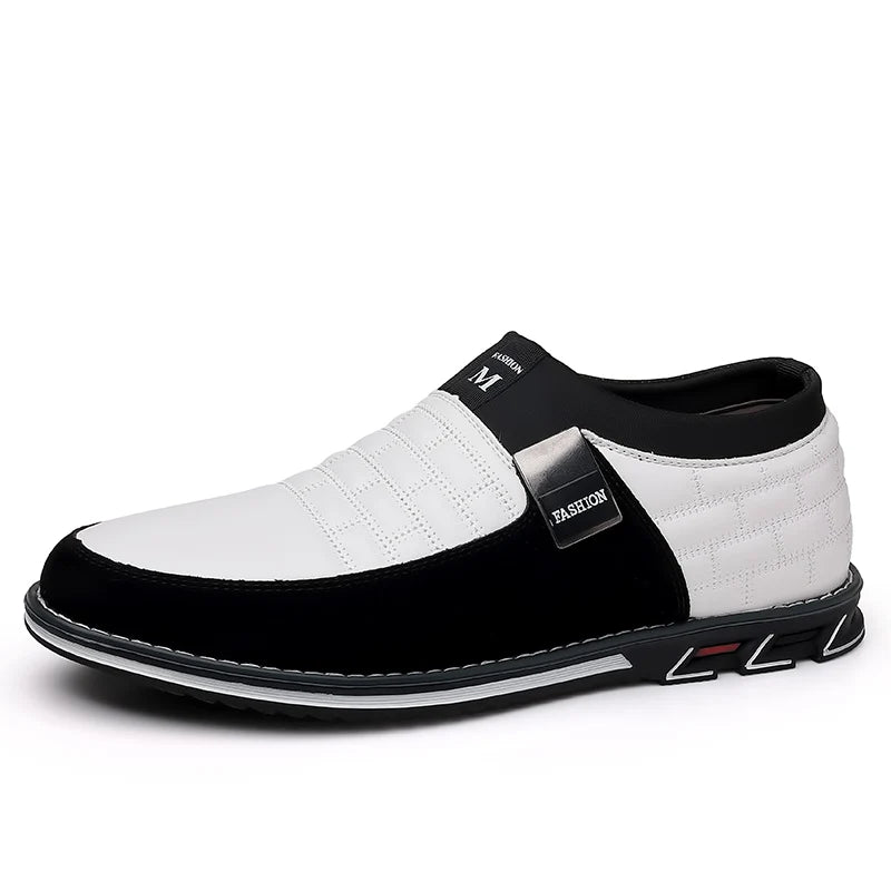 Men Business Casual Shoes Slip-on PU Leather Shoes Plus Size Formal Sneakers for Men Wedding Party Office Oxfords Dress Shoes
