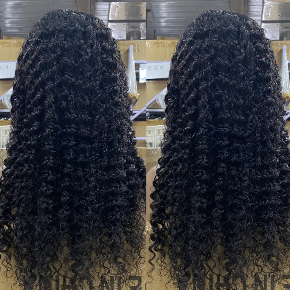 30 Inch Water Wave Glueless Wig Human Hair Ready To Wear 6X4 Glueless Wigs Human Hair Brazilian Human Hair Wigs PreCut For Women