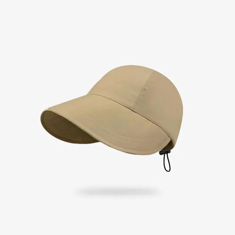 Foldable Sunhat Summer Outdoor Beach Fisherman Hat Sunscreen Protection Cap Adjustable Cotton Wide Brim Bucket Caps for Women