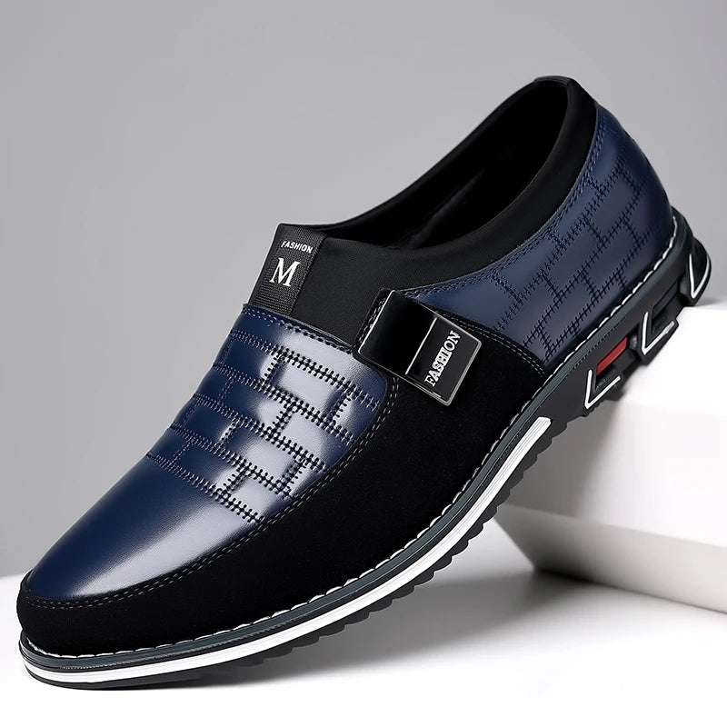 Men Business Casual Shoes Slip-on PU Leather Shoes Plus Size Formal Sneakers for Men Wedding Party Office Oxfords Dress Shoes