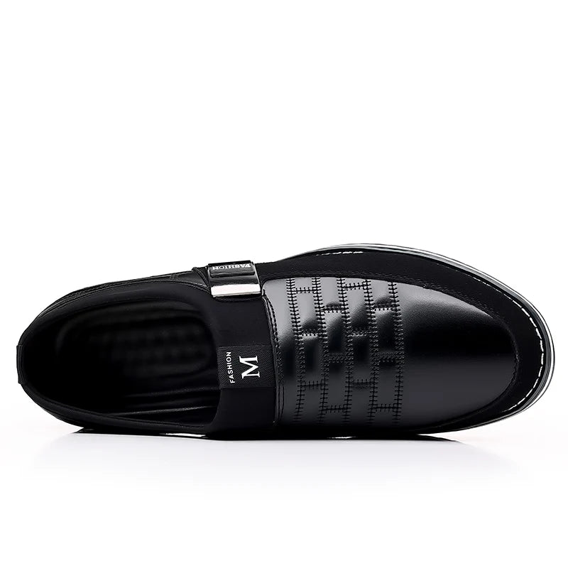 Men Business Casual Shoes Slip-on PU Leather Shoes Plus Size Formal Sneakers for Men Wedding Party Office Oxfords Dress Shoes