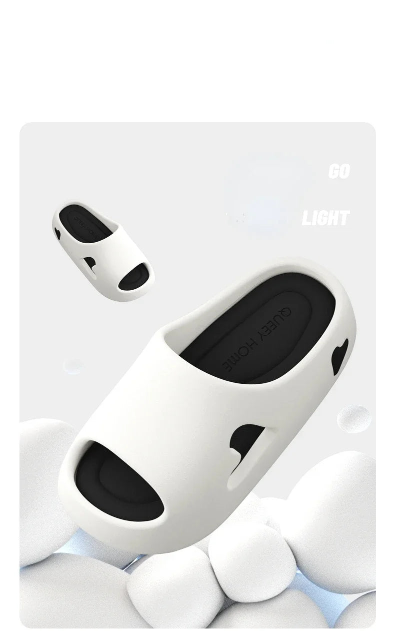 House Slipper Flip Flop Women Love Heart Platform Cloud Outdoor Indoor Summer Soft Sandal Slides Ladies Home Hotel Shoe Flat EVA