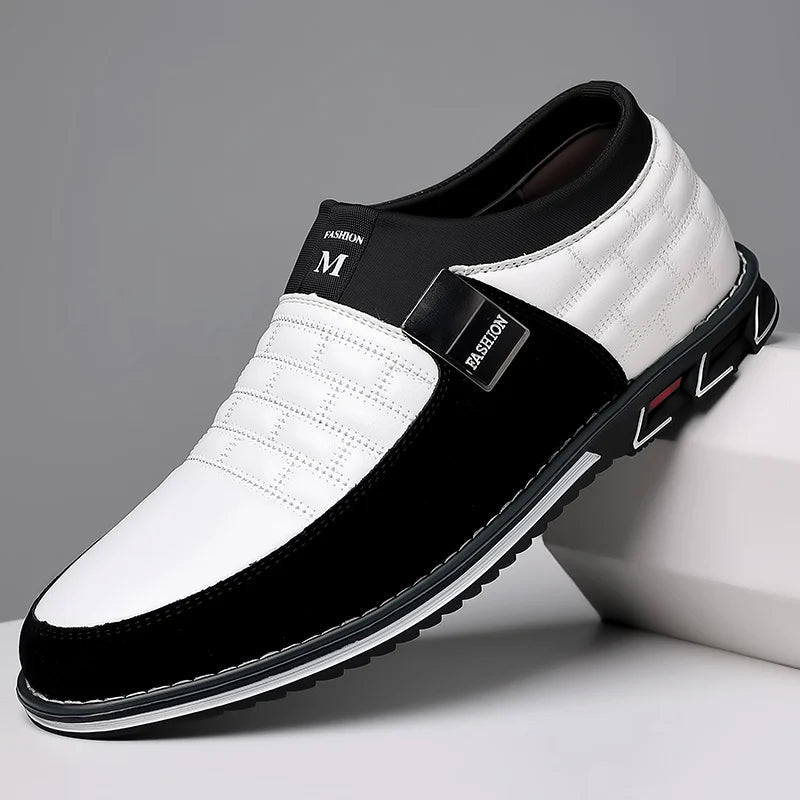 Men Business Casual Shoes Slip-on PU Leather Shoes Plus Size Formal Sneakers for Men Wedding Party Office Oxfords Dress Shoes